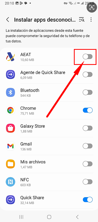 Haga clic para acceder y autorizar el uso del software